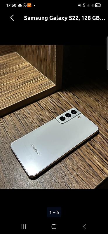 airpods qutusu: Samsung Galaxy S22, 128 GB, rəng - Ağ, Simsiz şarj — 4