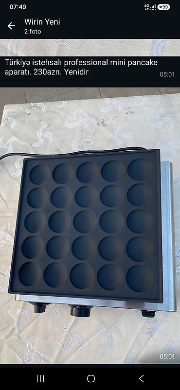 Türkiyə istehsalı professional mini pancake aparatı. 230azn. Yenidir lalafo.az -da Türkiyə istehsalı professional mini pancake aparatı. 230azn. Yenidir