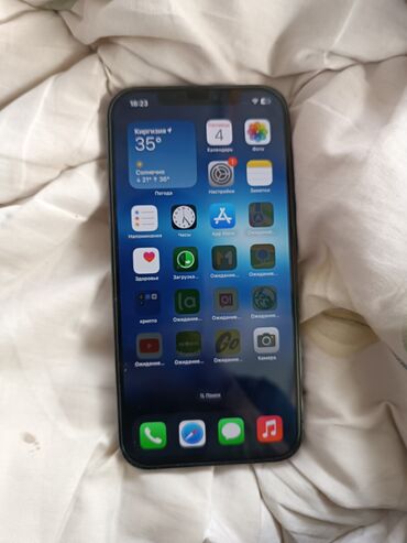 чехол прозрачный: IPhone 12 Pro Max, Б/у, 128 ГБ, Синий, Защитное стекло, Чехол, 80 %