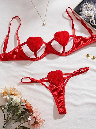 Комплект нижнего белья Heart Lace 2-в-1 - кружевной бюстгальтер и