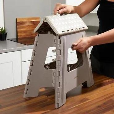 Ostali dečiji nameštaj: Preklopna plastična sklopiva stolica/tabure – HOBBY - Višenamenska — 24