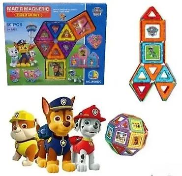 dukati patike: 3D Patrolne sape - Magnetne kocke 🐾🧩 Zabavno edukativni set za decu — 3