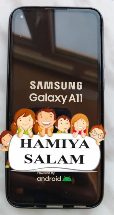 telefon satisi 2 ci el: Samsung Galaxy A11, 32 ГБ, цвет - Черный, Сенсорный, Отпечаток пальца, Две SIM карты