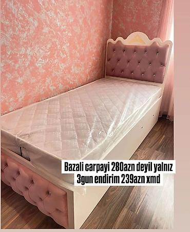 Çarpayılar: Tək nəfərlik çarpayı dəsti - Ölçü: standart tək nəfərlik (təxmini — 38