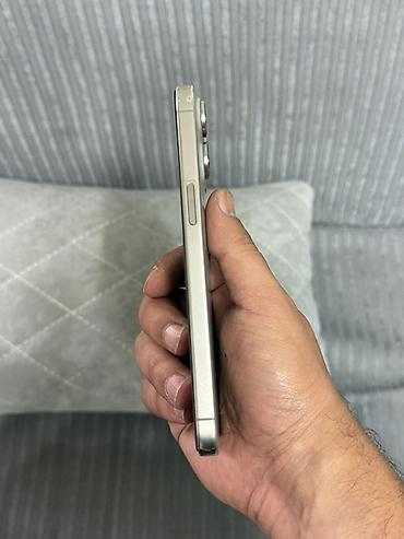 iphone batarya: IPhone 15 Pro Max, 256 GB, Natural Titanium, Barmaq izi, Simsiz şarj, Face ID — 4