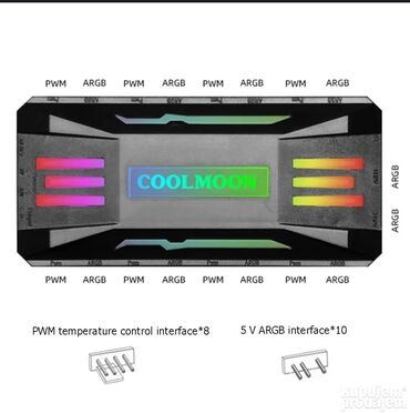 gta 5 pc cena: Potpuno nov Coolmoon ARGB kontroler RGB LED osvetljenja u kućištu