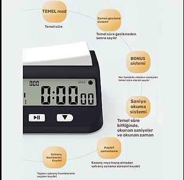 İdman və istirahət: Elektron şahmat saatı – YS-9901 (yeni versiya) Standart rejmlər var — 3