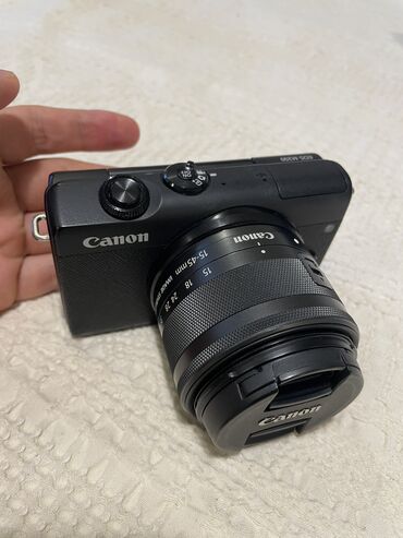 İnformatika: Canon EOS M200 Əla vəziyyətdə, çox az işlənib. Qutusu, sənədləri hər