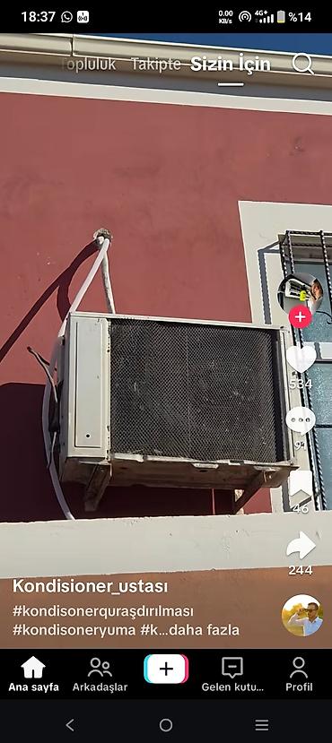 aux inverter kondisioner: Təmir, Split kondisionerlər, Frion vurulması, Zəmanətlə — 2