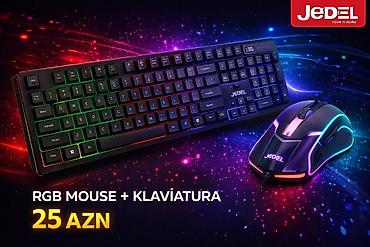 JEDEL RGB Mouse + Klaviatura dəsti - Marka: JEDEL - RGB işıqlandırma