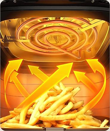 1700: Аэрофритюрница Xiaomi Air Fryer 6.5L — мощная модель (1700 Вт) с — 5