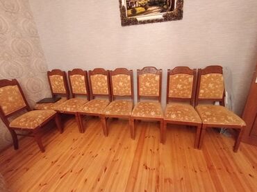 стол для кормления: 8 eded stullar satilir. Qiymət 200 azn.Unvan: Xezer _&M🧚‍♂️