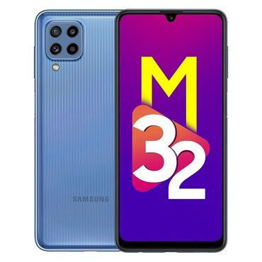 samsung телефон: Samsung Galaxy M32 5G, Б/у, 128 ГБ, цвет - Голубой, 2 SIM