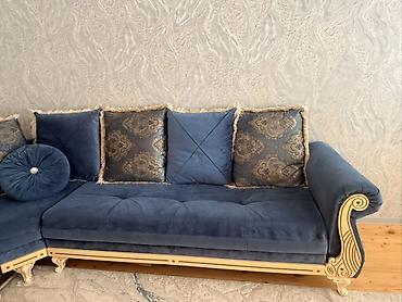 düz divan: İşlənmiş, Künc divan, Divan, Bazasız, Açılmayan — 4
