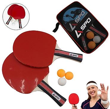 №: 14885 Məhsulun adı: Stolüstü tennis dəsti Aspo, 2 raketka/3 top
