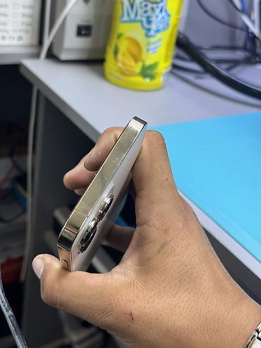 Мобильные телефоны и аксессуары: IPhone 13 Pro Max, Б/у, 128 ГБ, Matte Gold, Защитное стекло, 100 % — 6