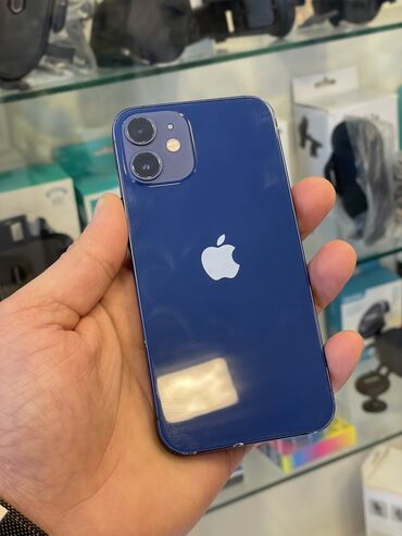 Apple iPhone: IPhone 12 mini, 64 GB, Blue Titanium, Zəmanət, Barmaq izi, Sənədlərlə