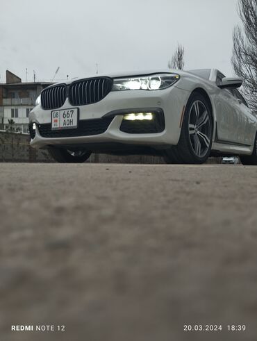 bmw 740i: BMW 7 series: 2018 г., 3 л, Автомат, Бензин, Седан