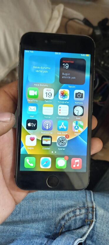 kredit telefonlar iphone: IPhone 8, 64 GB, Black Titanium