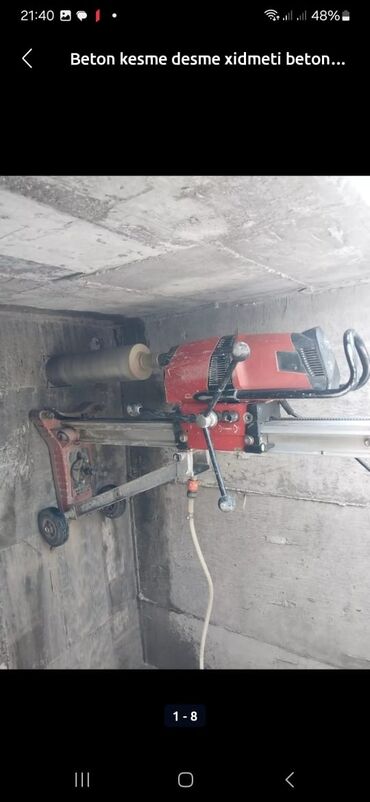 Beton işləri: Salamlar.Azərbaycanin istənilən bölgəsində beton kəsmə beton deşmə — 20