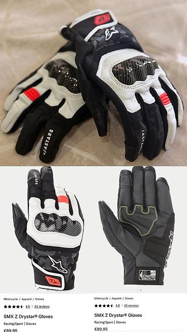 Moto geyim: Alpinestars SMX Z Drystar motosiklet əlcəkləri Təzədir, işlətməmişəm — 1