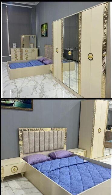 Divan və kreslo dəstləri: İkinəfərlik çarpayı, Dolab, Termo, 2 tumba, İşlənmiş