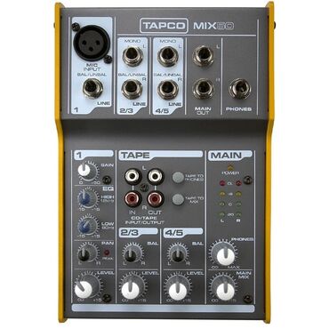 продаю миксир: Tapco Mix50 — компактный 5-канальный аналоговый микшер с одним