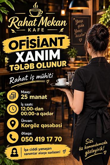 Ofisiant tələb olunur, Kafe