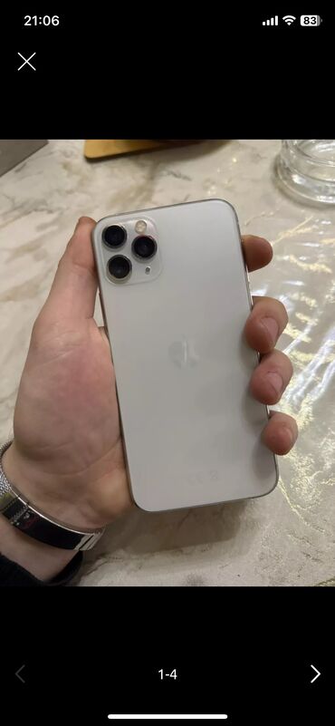 iphone 100 azn: IPhone 11 Pro, 64 GB, Ağ, Face ID