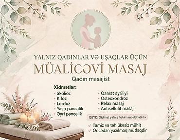 Müalicəvi masaj, Qadınlar üçün lalafo.az -da Müalicəvi masaj, Qadınlar üçün