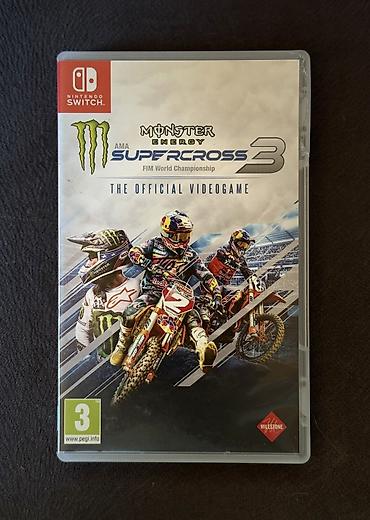 игровая консоль: Nintendo Switch üçün «Supercross 3» oyunun kartrici, demək olar — 1