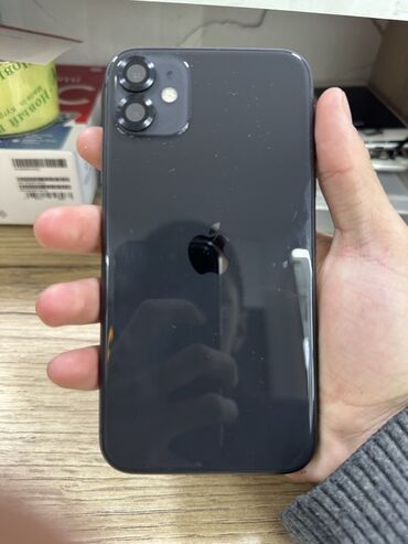 мониторы для фильмов: IPhone 11, Б/у, 128 ГБ, Черный, Зарядное устройство, Защитное стекло, Чехол, 80 %