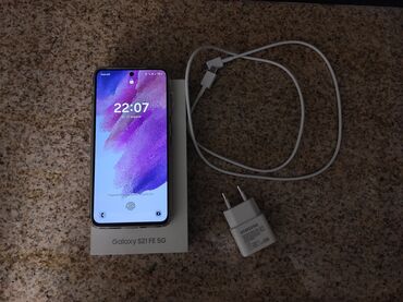 telefon s21: Samsung Galaxy S21 5G, 128 GB, rəng - Bənövşəyi, Barmaq izi