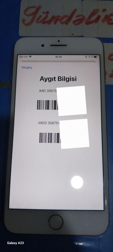 Apple iPhone: İphone 8 plus gold 64gb yaddaş, ekran pil kamera hərşeyi zavoddu — 7