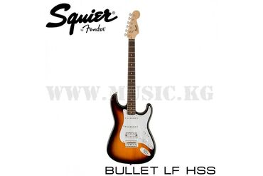 squier: Электрогитара Fender Squier Bullet Stratocaster HSS - стратокастер с