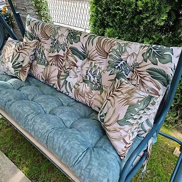 Jastuci: Jastuci za dvorišnu ljuljašku – trosed - Udobni, debeli jastuci sa — 21