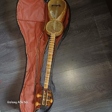 tar kaman: Saz (Aşıq sazı) – futlyarla birlikdə - Klassik aşıq sazi, uzun saplı — 1