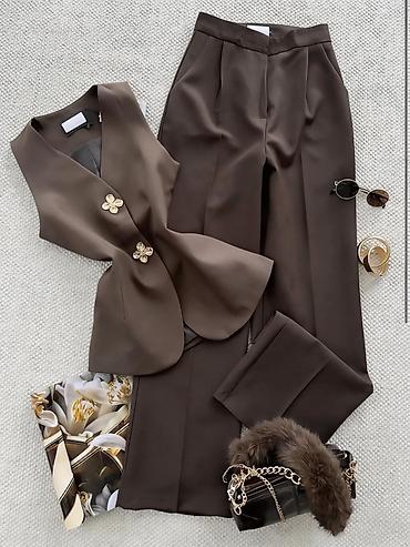 Kompleti: ✨Ženski dvodelni komplet – prsluk bez rukava i ravne pantalone ✅3200 — 10