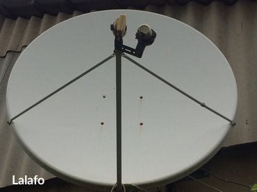 Спутниковая тарелка с головками и ресирвером. С. Ленинское