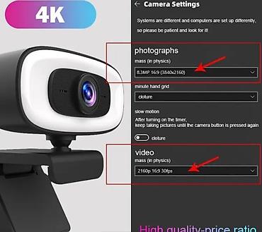 saz modem satilir: Web cam kamera 4k profisonal yayim YouTube TikTok Instagram — 2