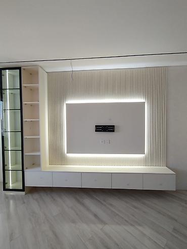 fasad panel: Mebel dizayn və yığma xidməti - TV stendi və dekorativ TV zonaları — 1