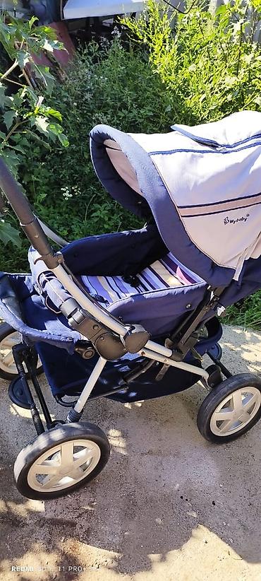 Балдар дүйнөсү: Детская коляска Mybaby, прогулочный блок. - Цвет: темно‑синий с — 1