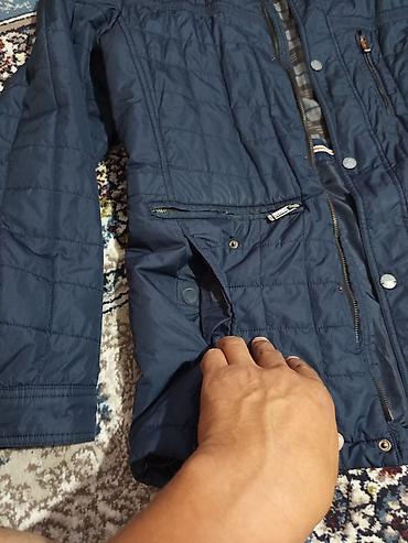Куртки: Мужская куртка, 3XL, Б/у, цвет - Синий, Платная доставка — 3