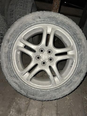 Дөңгөлөктөр монтажда: Дөңгөлөктөр монтажда 215 / 60 / R 17, Кыш, Колдонулган, Комплект, Куйма, тешиктери - 5 — 1