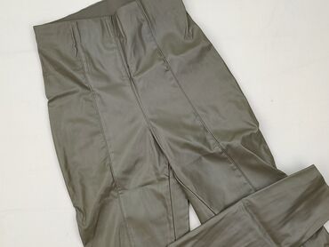Kobiety: H&M, Legginsy Ze skóry ekologicznej damskie, rozmiar S