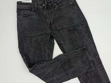 Ciemnoszare jeansy męskie H&M z serii &DENIM. Mają fason