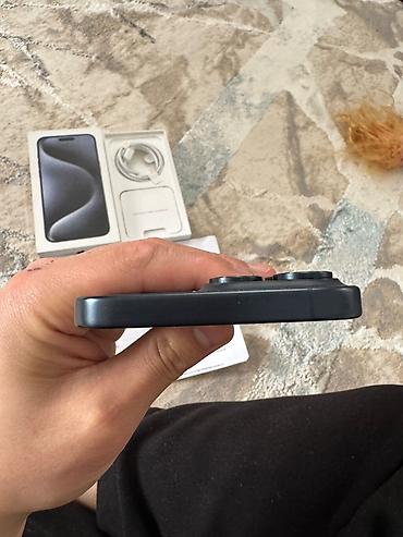 Apple iPhone: IPhone 15 Pro Max, Б/у, 1 ТБ, Blue Titanium, Чехол, Кабель, Коробка, 100 % — 4