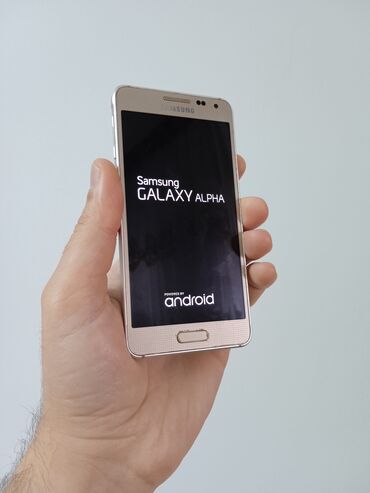 Samsung: Samsung Galaxy Alpha, 32 GB, rəng - Qızılı, Sensor — 1