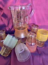 посуда для фрукты: "Богемия" Чехословакия:
Кувшин + 6 стаканов.
Состояние идеальное! lalafo.kg да посуда для фрукты: "Богемия" Чехословакия:
Кувшин + 6 стаканов.
Состояние идеальное!