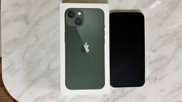 купить чехол для телефона: IPhone 13, Жаңы, 128 ГБ, Заряддоочу түзүлүш, Коргоочу айнек, Каптама, 87 %